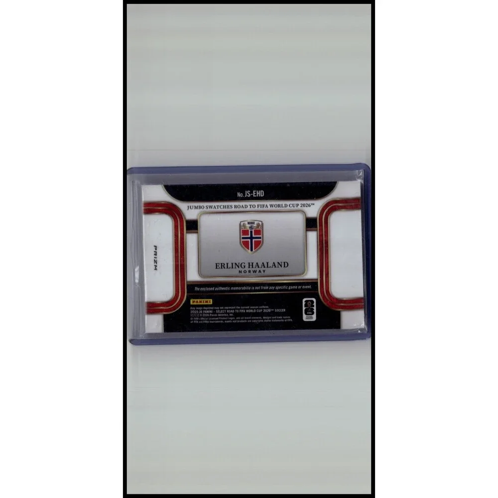 2025-26 Panini Select Road to FIFA World Cup Haaland Jumbo Swatches #JS-EHD